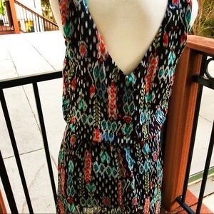 3/$20 Bisou Bisou Multi Color Print Dress 10